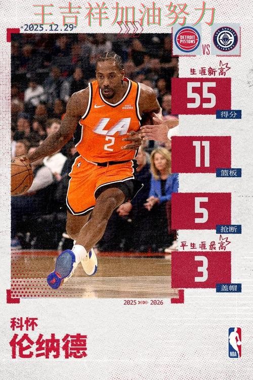 伦纳德单场高分成为全场焦点 进攻效率提升成为亮点